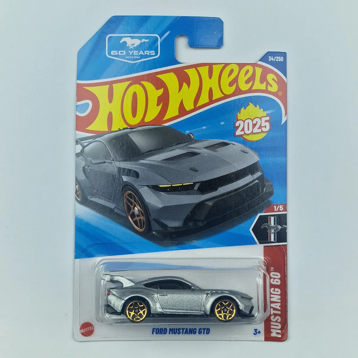 Hot Wheels Ford Mustang GTD Silver