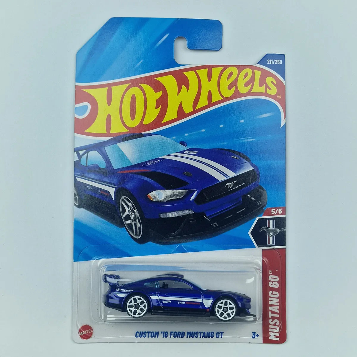 Hot Wheels Custom '18 Ford Mustang GT Blue