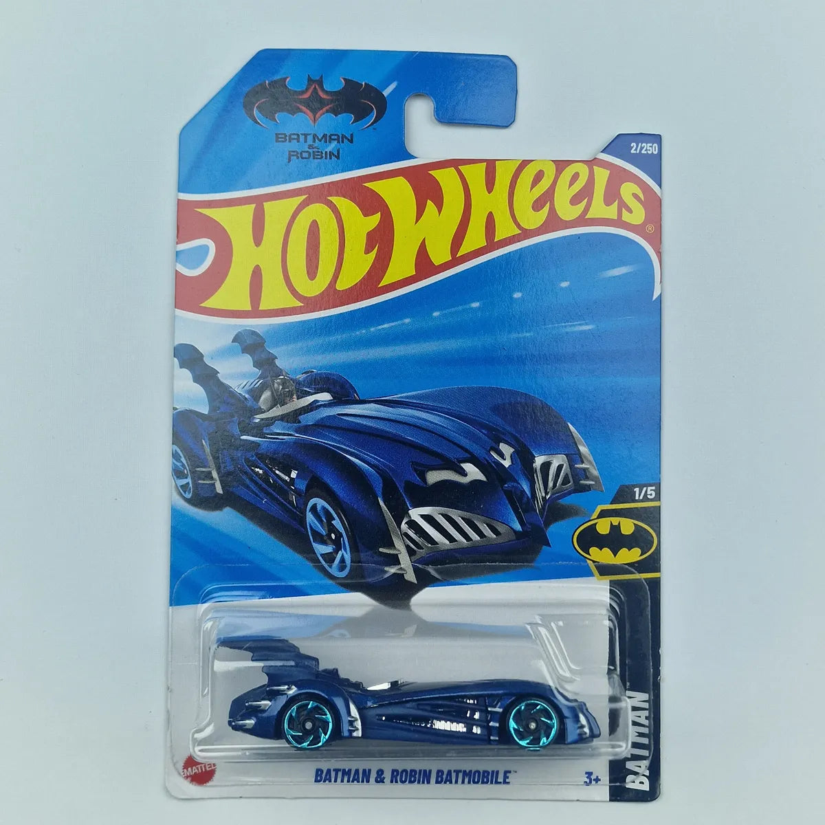 Hot Wheels Batman & Robin Batmobile Blue