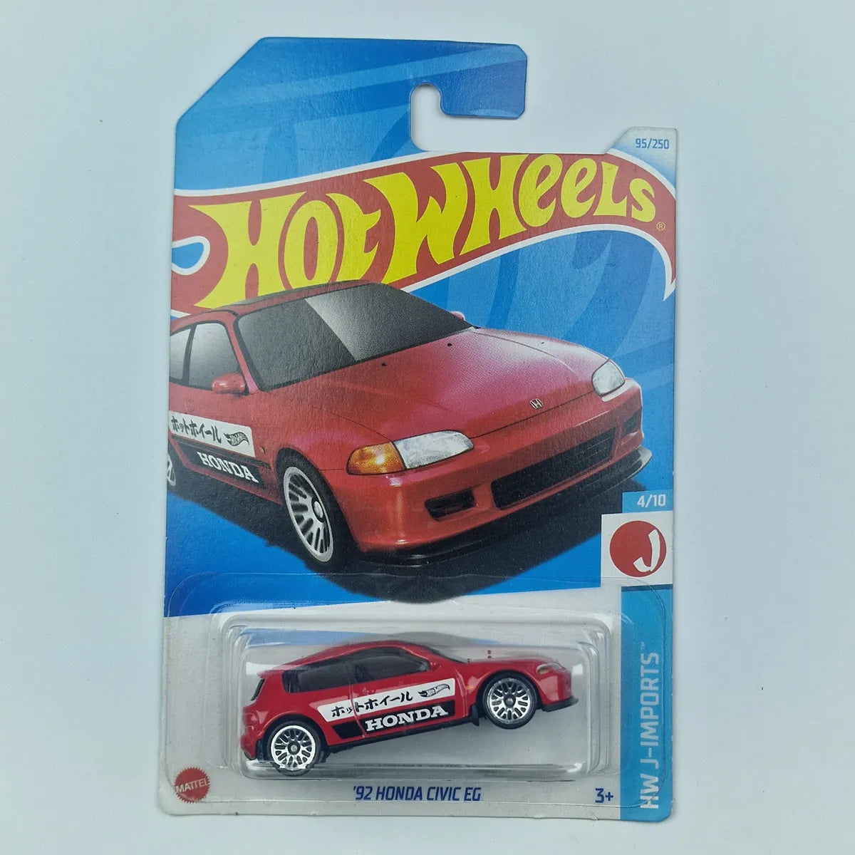 Hot Wheels 92 Honda Civic EG Red