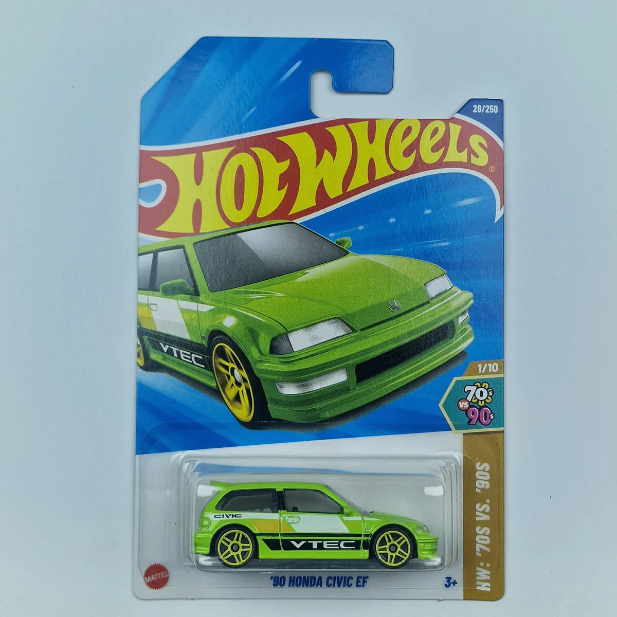 Hot Wheels 90 Honda Civic EF Green