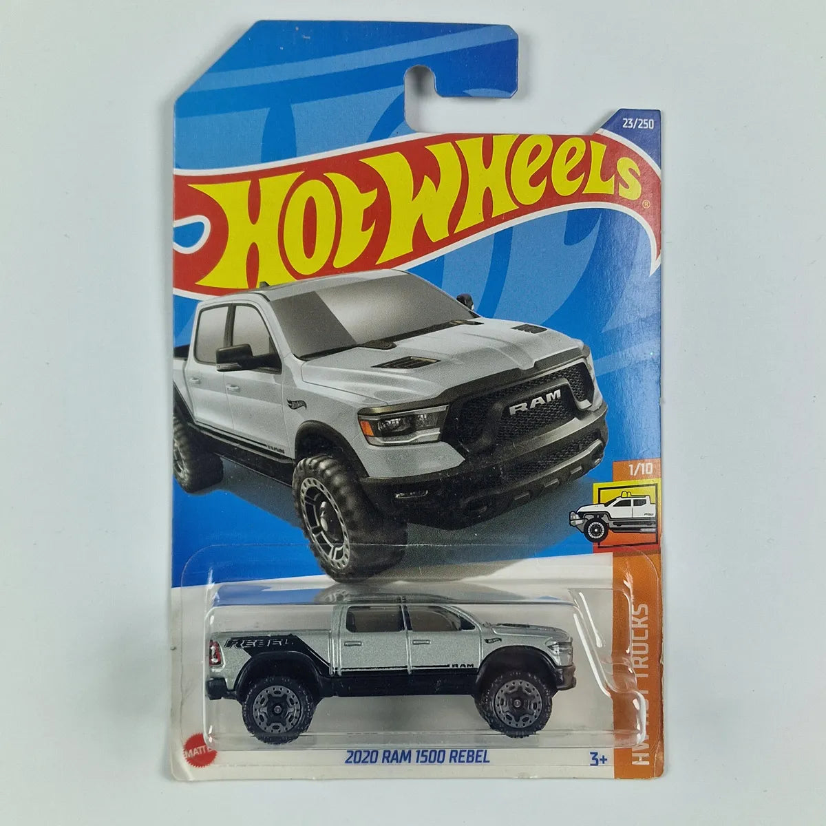 Hot Wheels 2020 Ram 1500 Rebel Silver