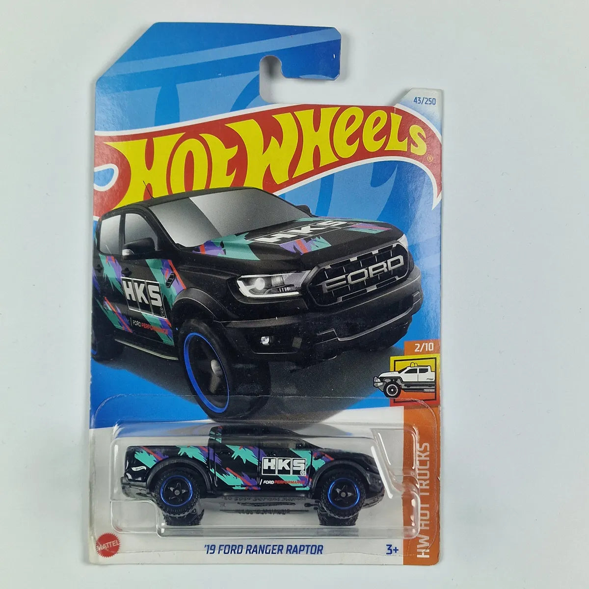 Hot Wheels 19 Ford Ranger Raptor HKS Black