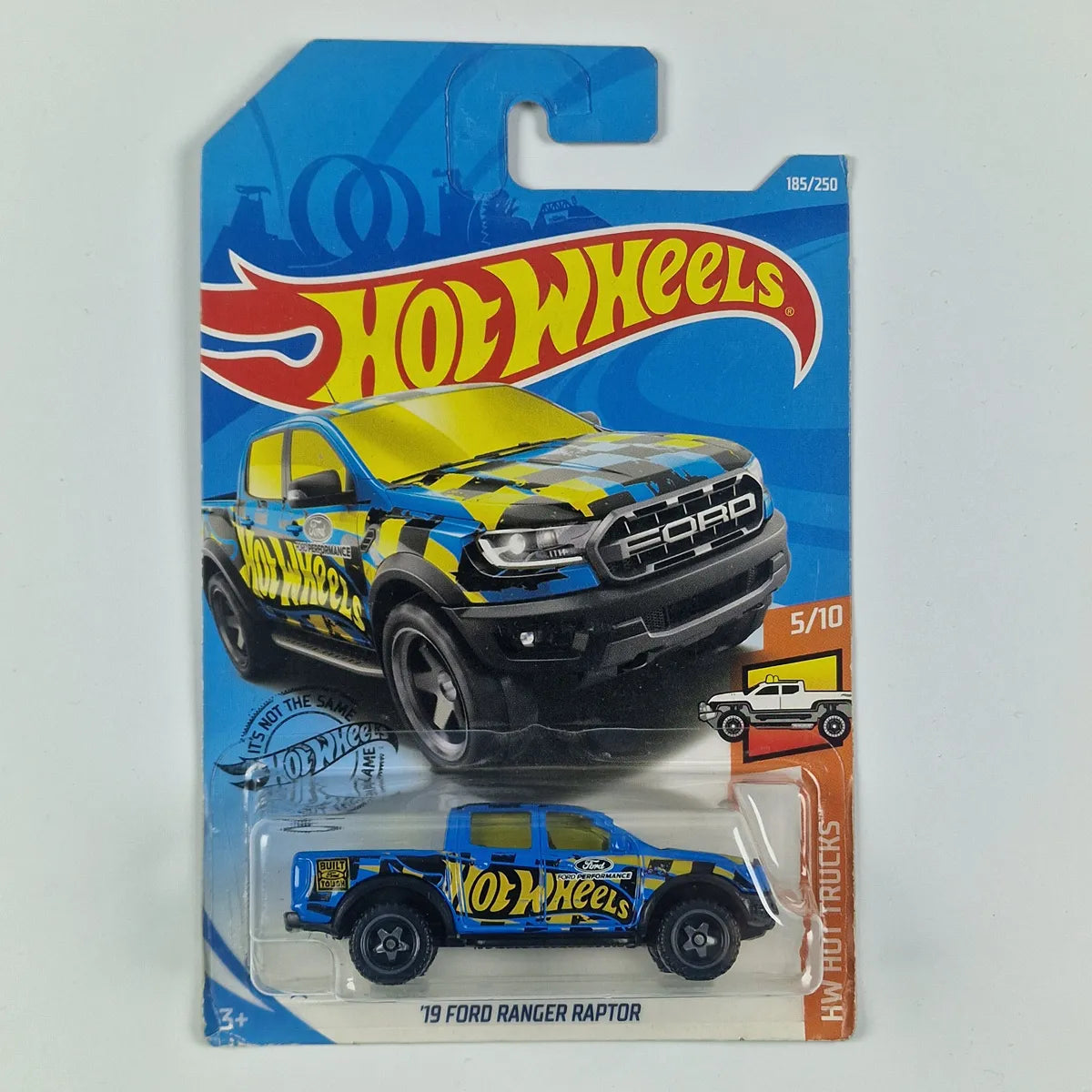 Hot Wheels 19 Ford Ranger Raptor Blue