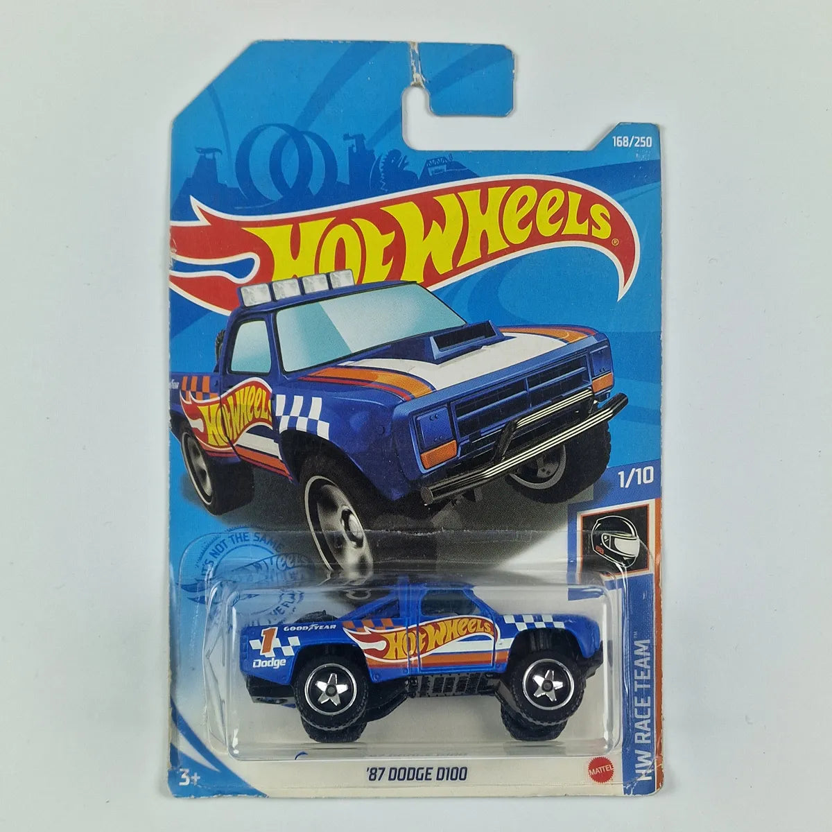 Hot Wheels 87 Dodge D100 Blue