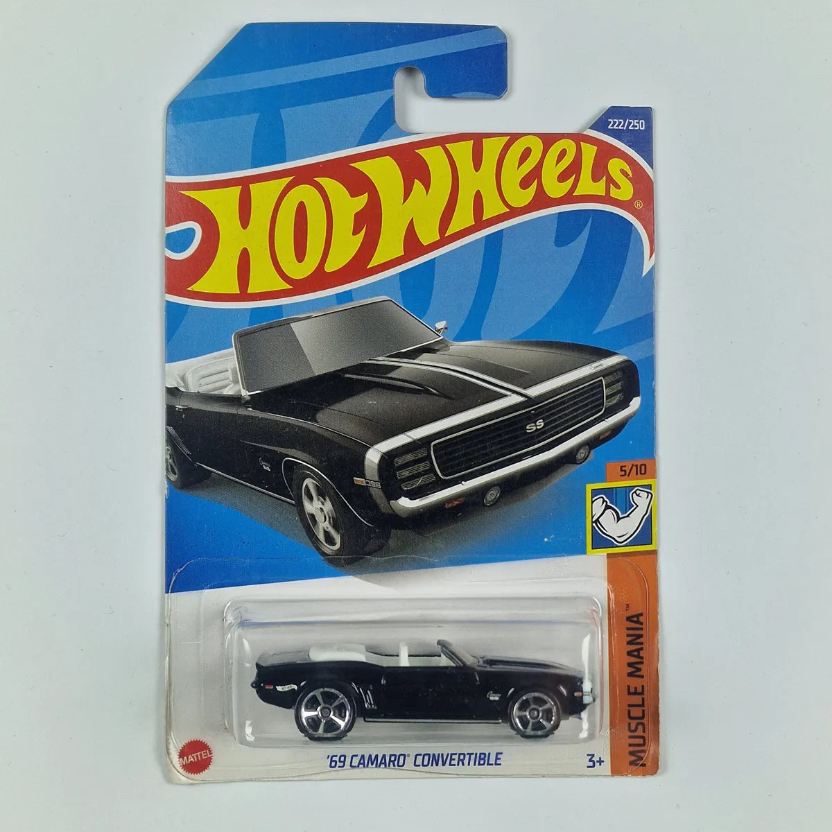 Hot Wheels 69 Camaro Convertible Black