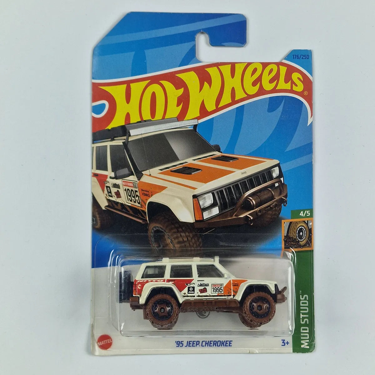 Hot Wheels 95 Jeep Cherokee Off White