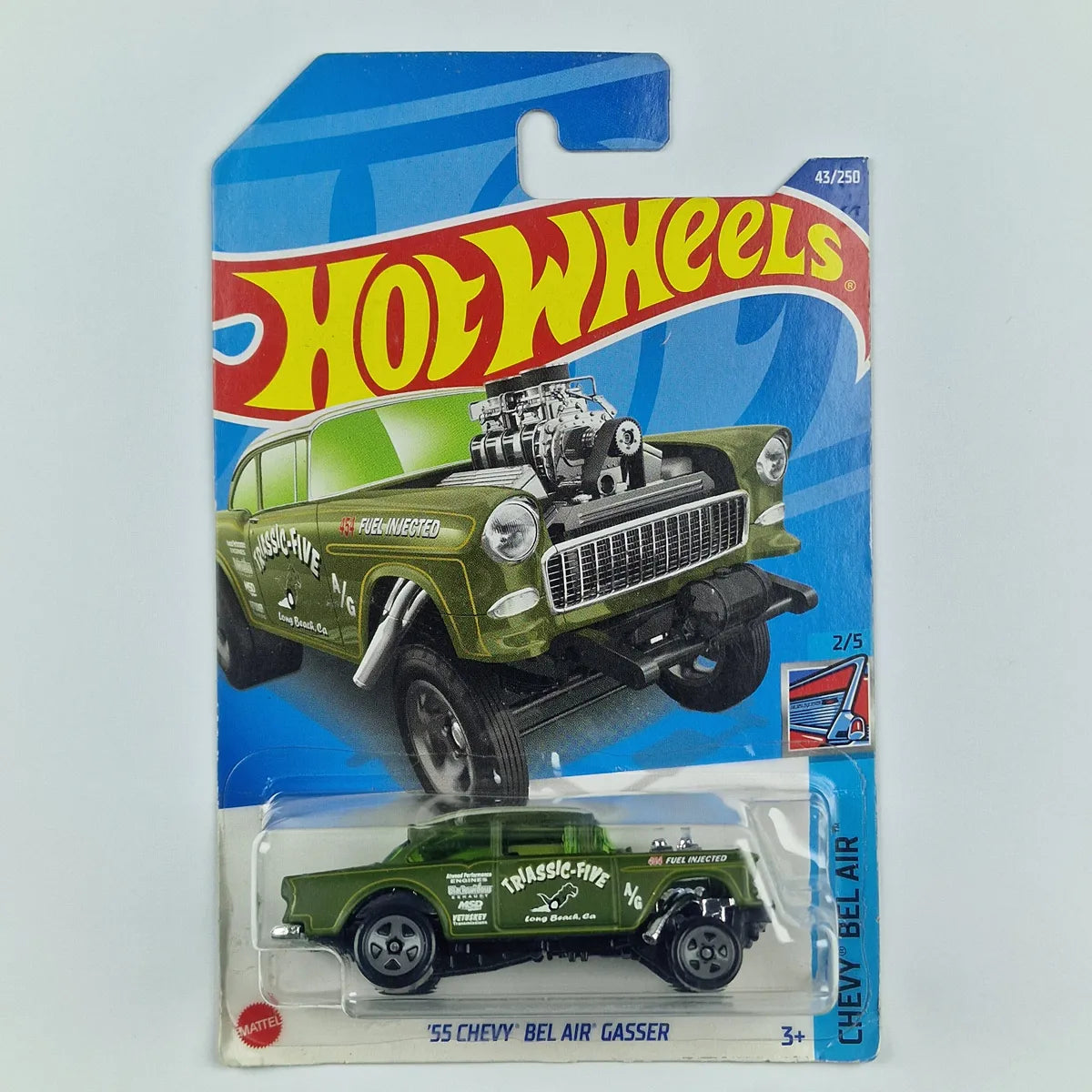 Hot Wheels 55 Chevy Bel Air Gasser Green