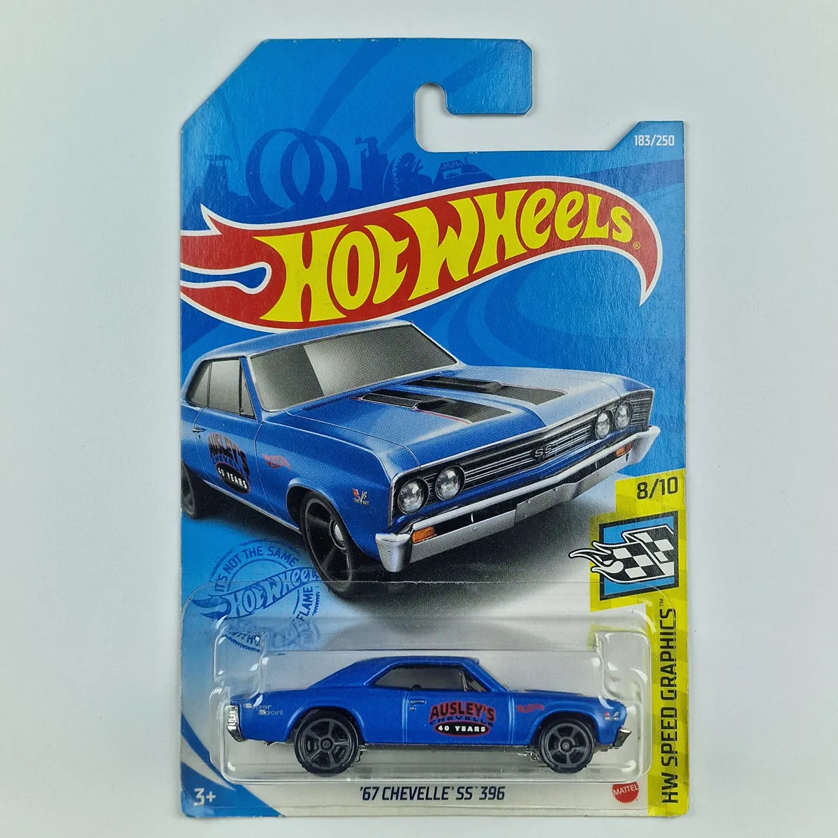 Hot Wheels 67 Chevelle SS 396 Blue