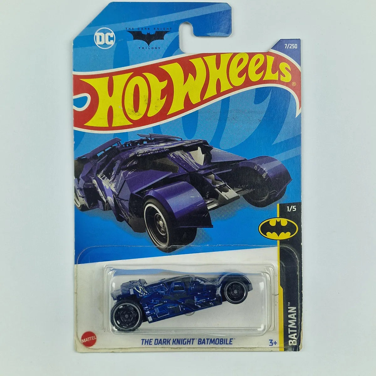 Hot Wheels The Dark knight Batmobile Blue Treasure Hunt