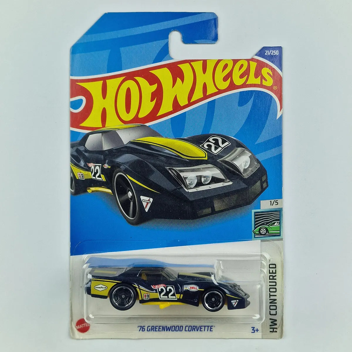 Hot Wheels 76 Greenwood Corvette Blue