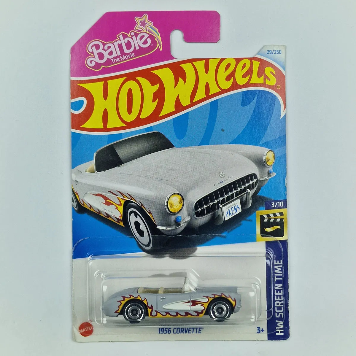 Hot Wheels 1956 Corvette Barbie Grey