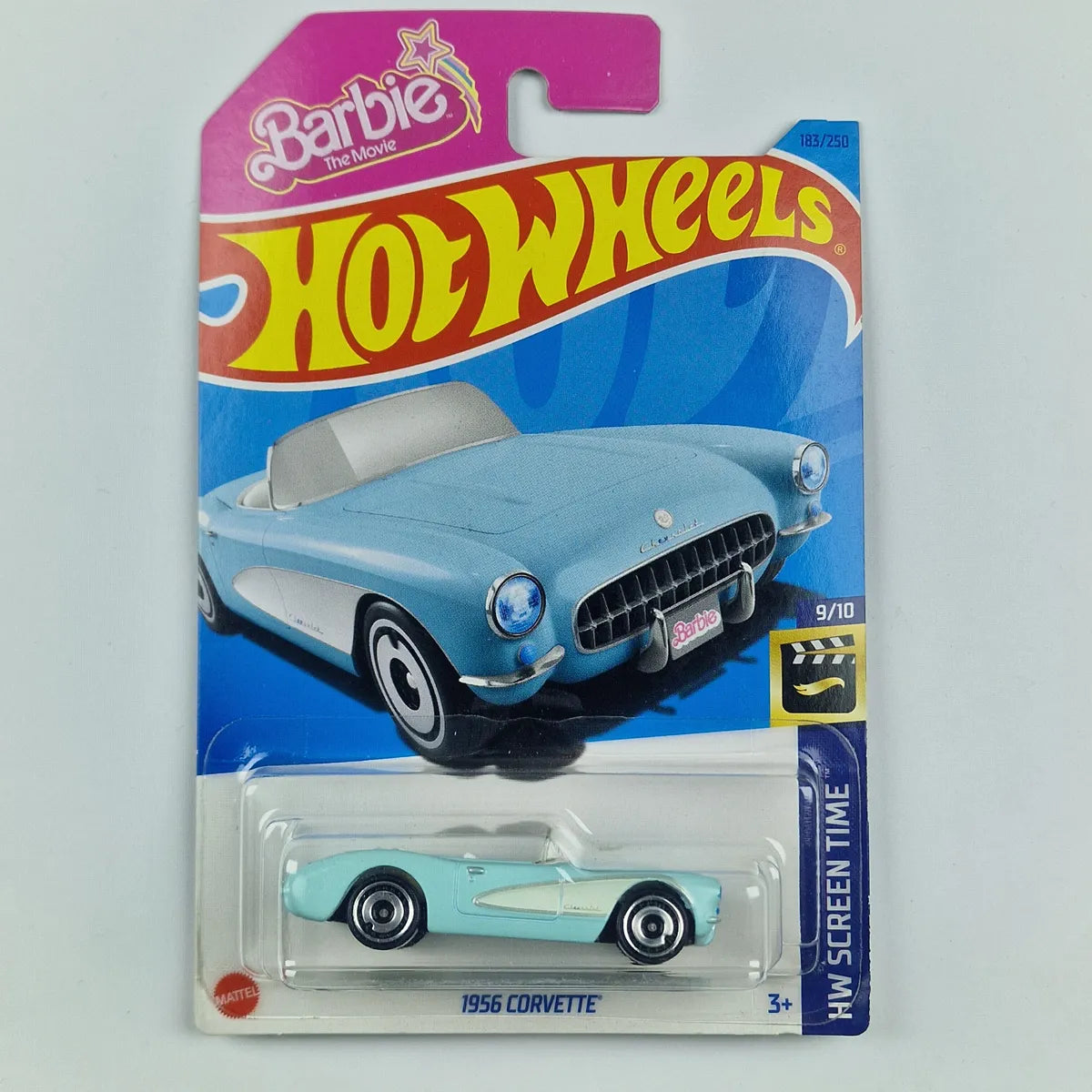 Hot Wheels 1956 Corvette Barbie Blue