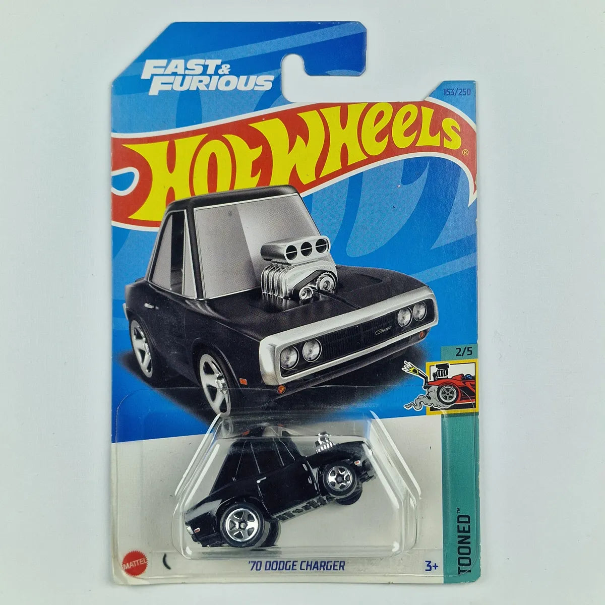 Hot Wheels 70 Dodge Charger Black Tooned