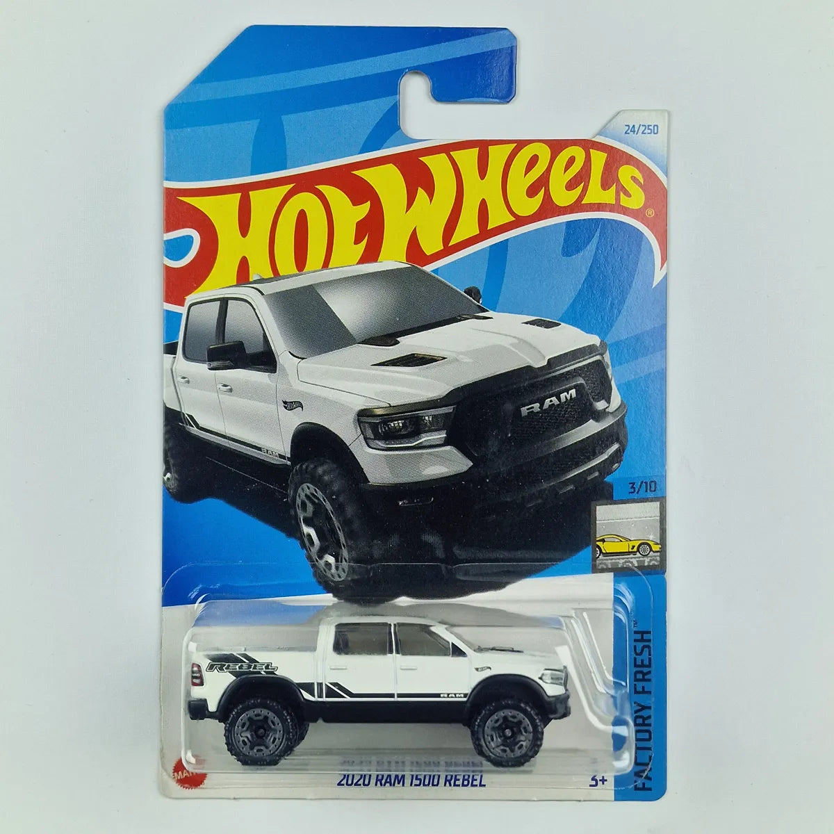 Hot Wheels 2020 Ram 1500 Rebel White