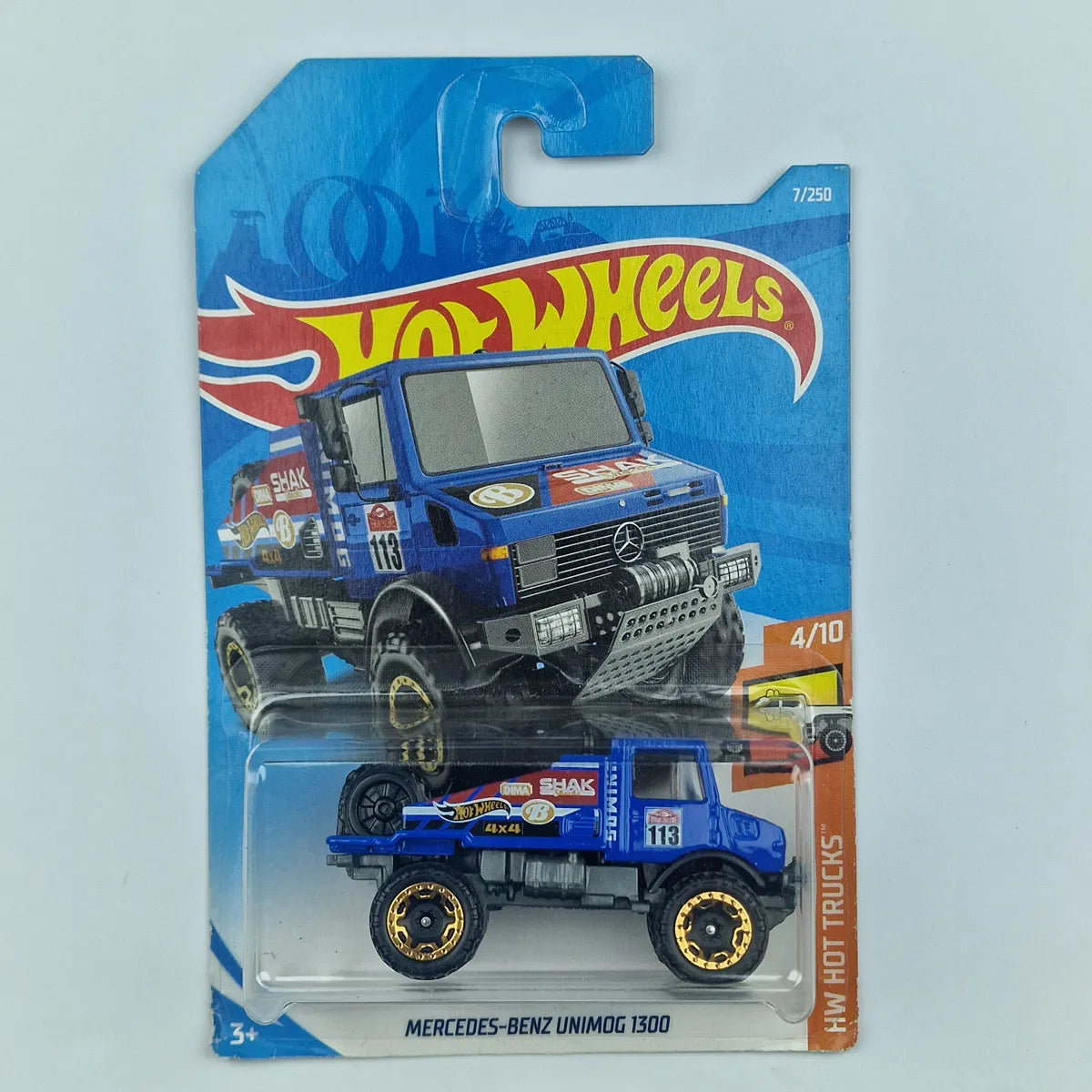 Hot Wheels Mercedes-Benz Unimog 1300 Blue