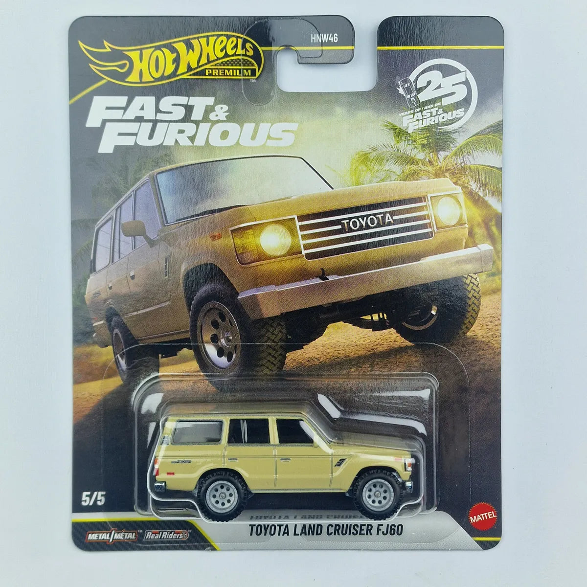 Hot Wheels Premium Toyota Land Cruiser FJ60 Yellow