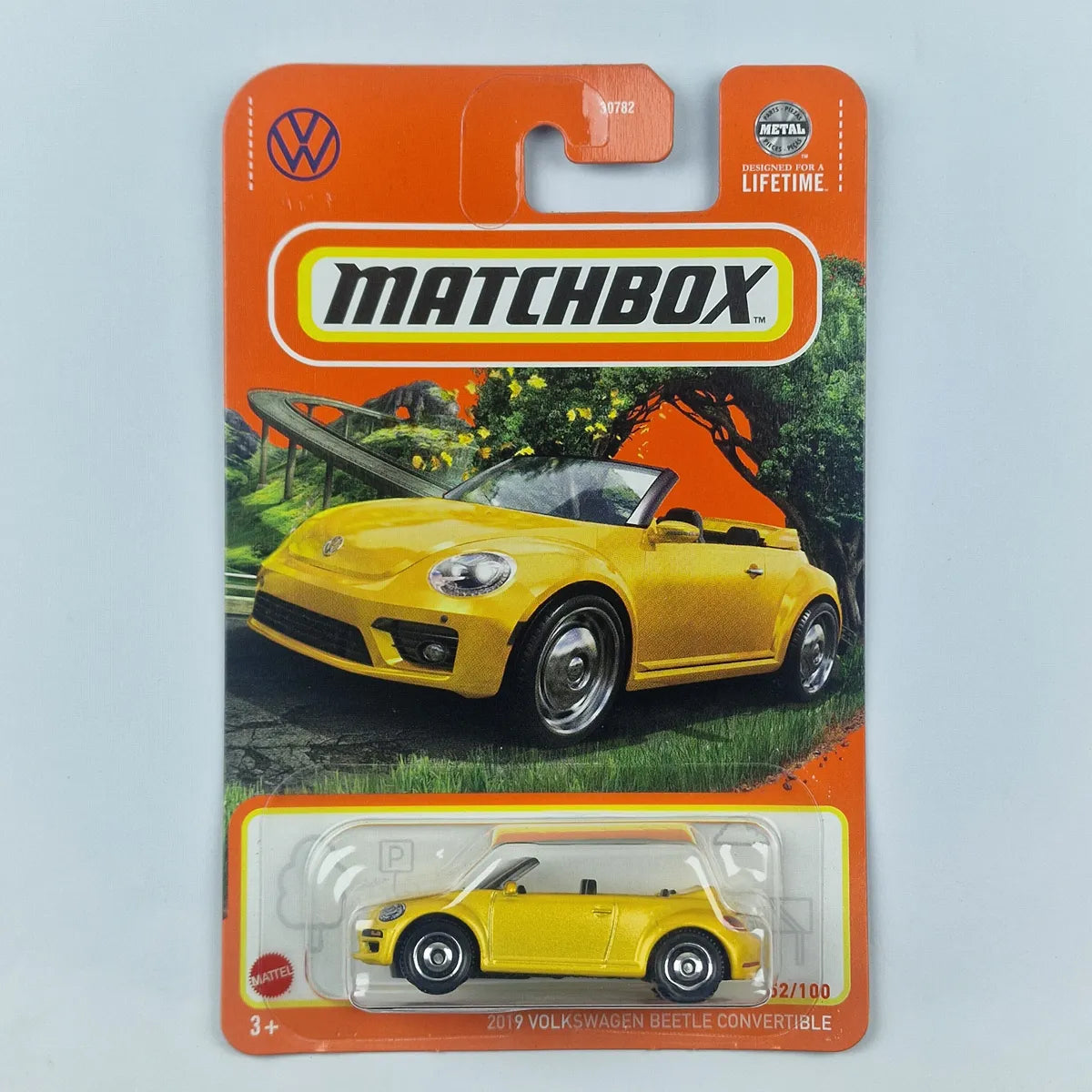 MatchBox 2019 Volkswagen Beetle Convertible Yellow