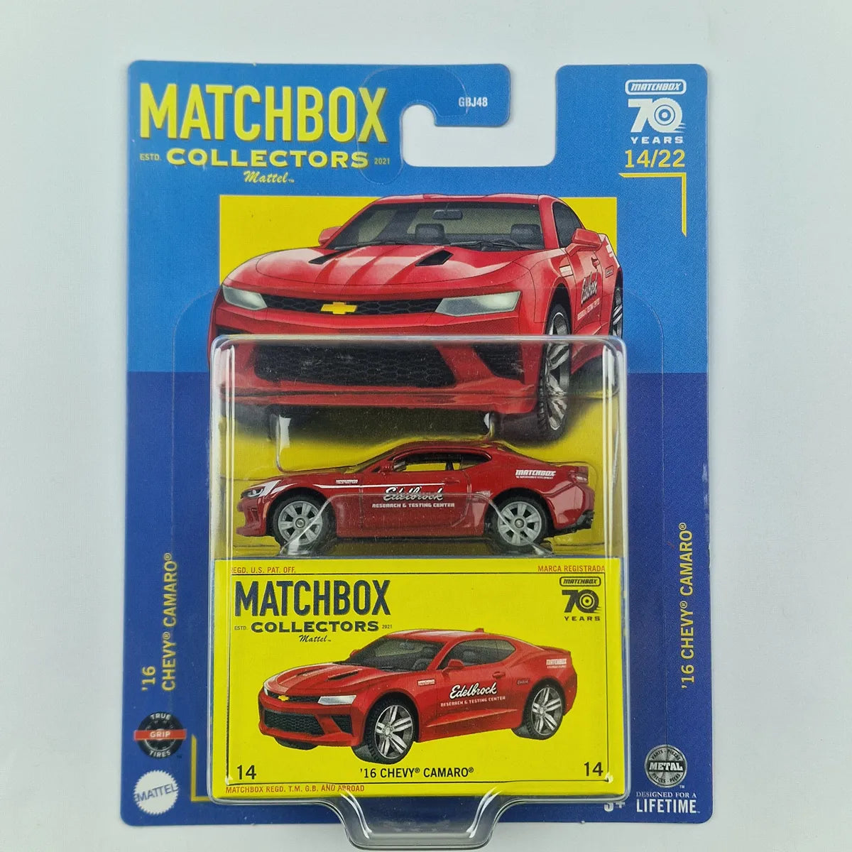 MatchBox Collectrors Edition 16 Chevy Camaro Red