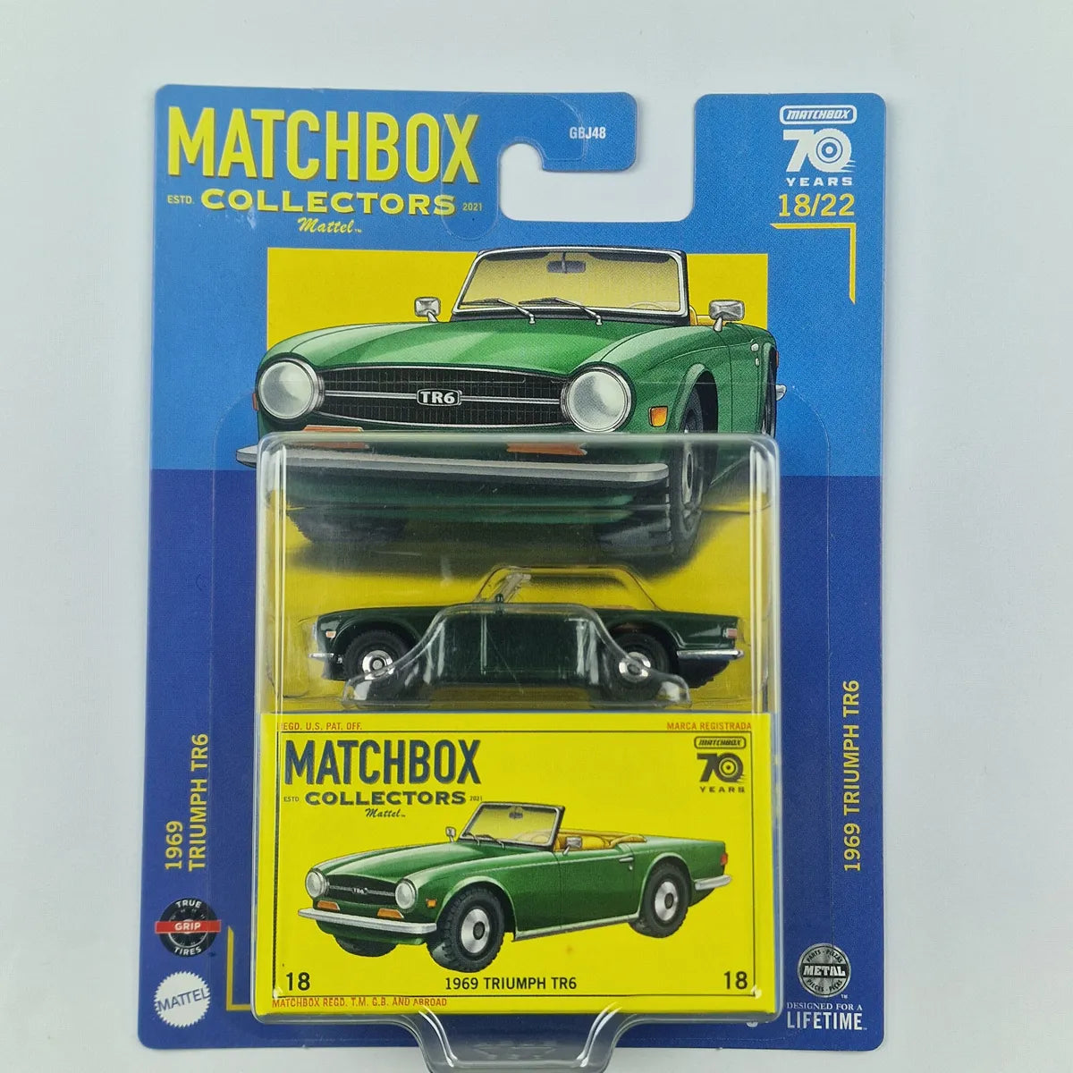MatchBox Collectors Edition 1969 Triumph TR6 Green