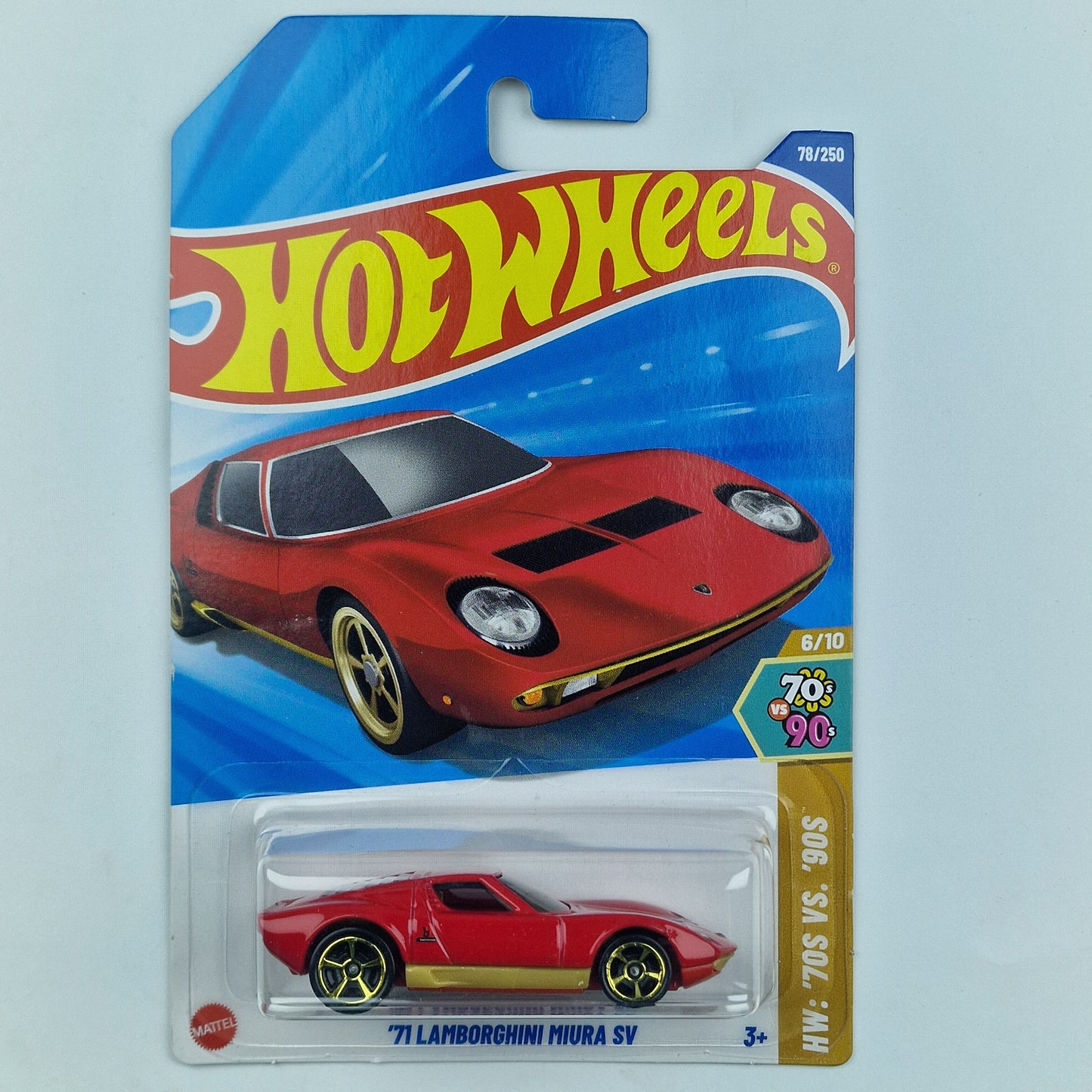 Hot Wheels 71 Lamborghini Miura SV Red