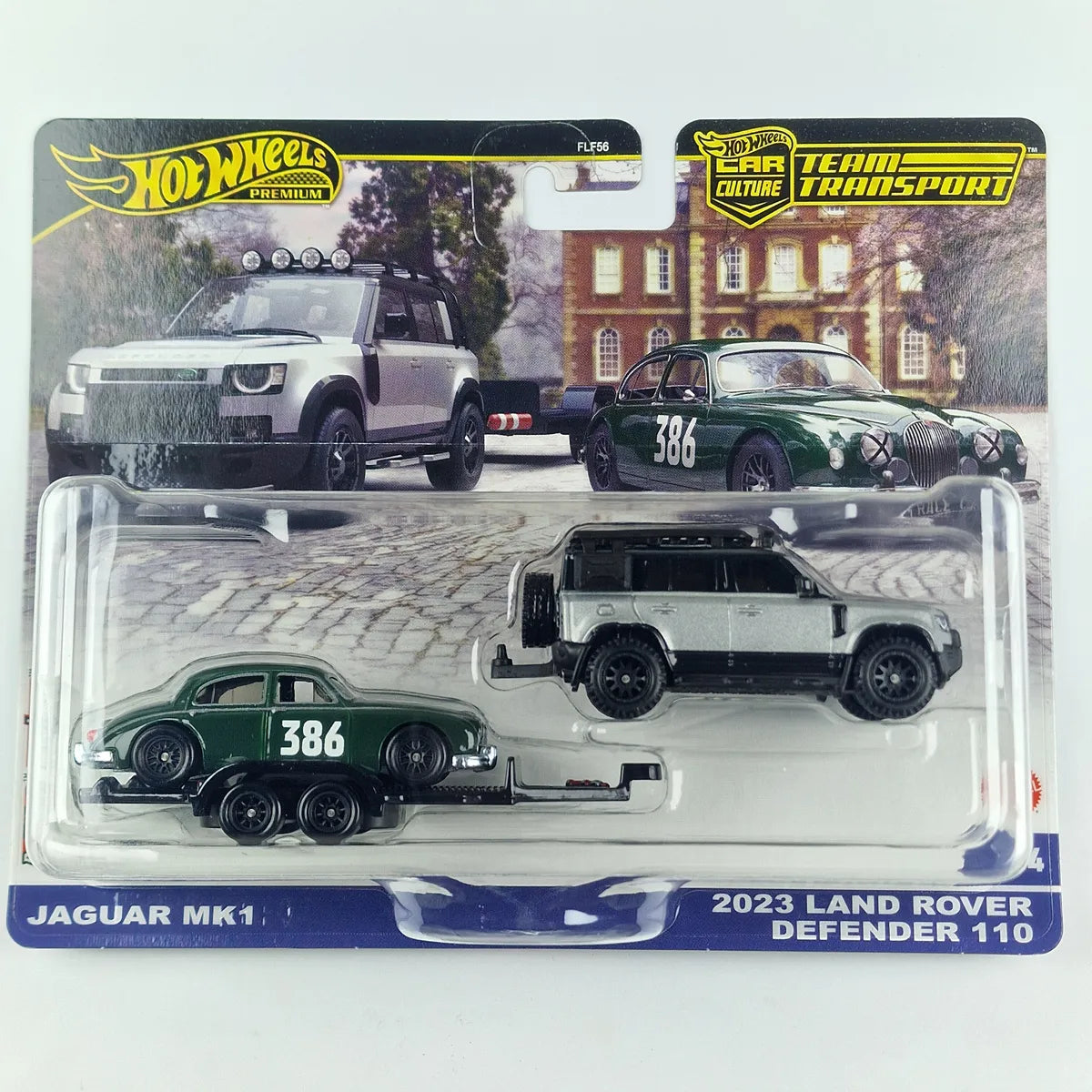 Hot Wheels Team Transport Jaguar MK1 and Land Rover Defender