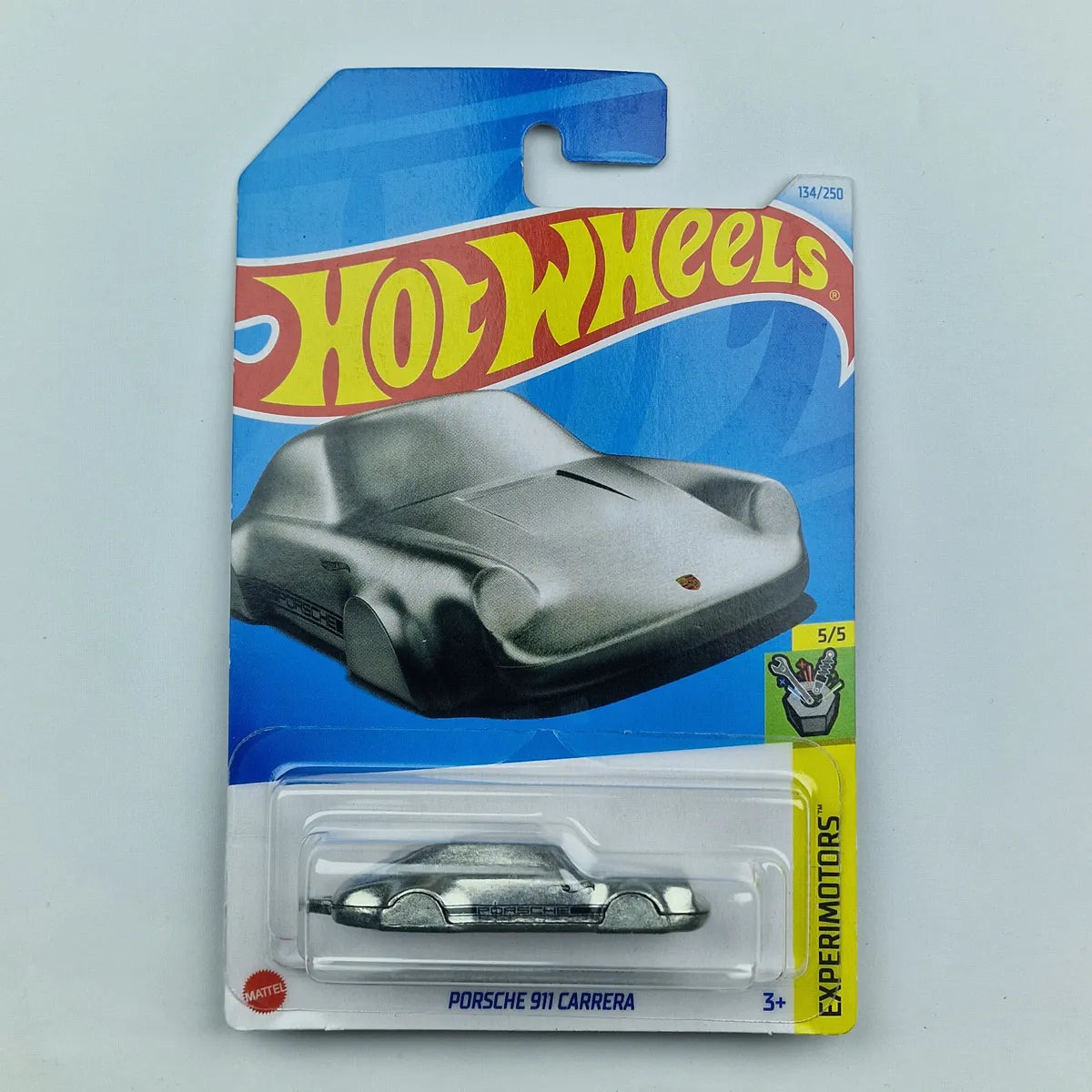 Hot Wheels Porsche 911 Carrera Silver Keychain