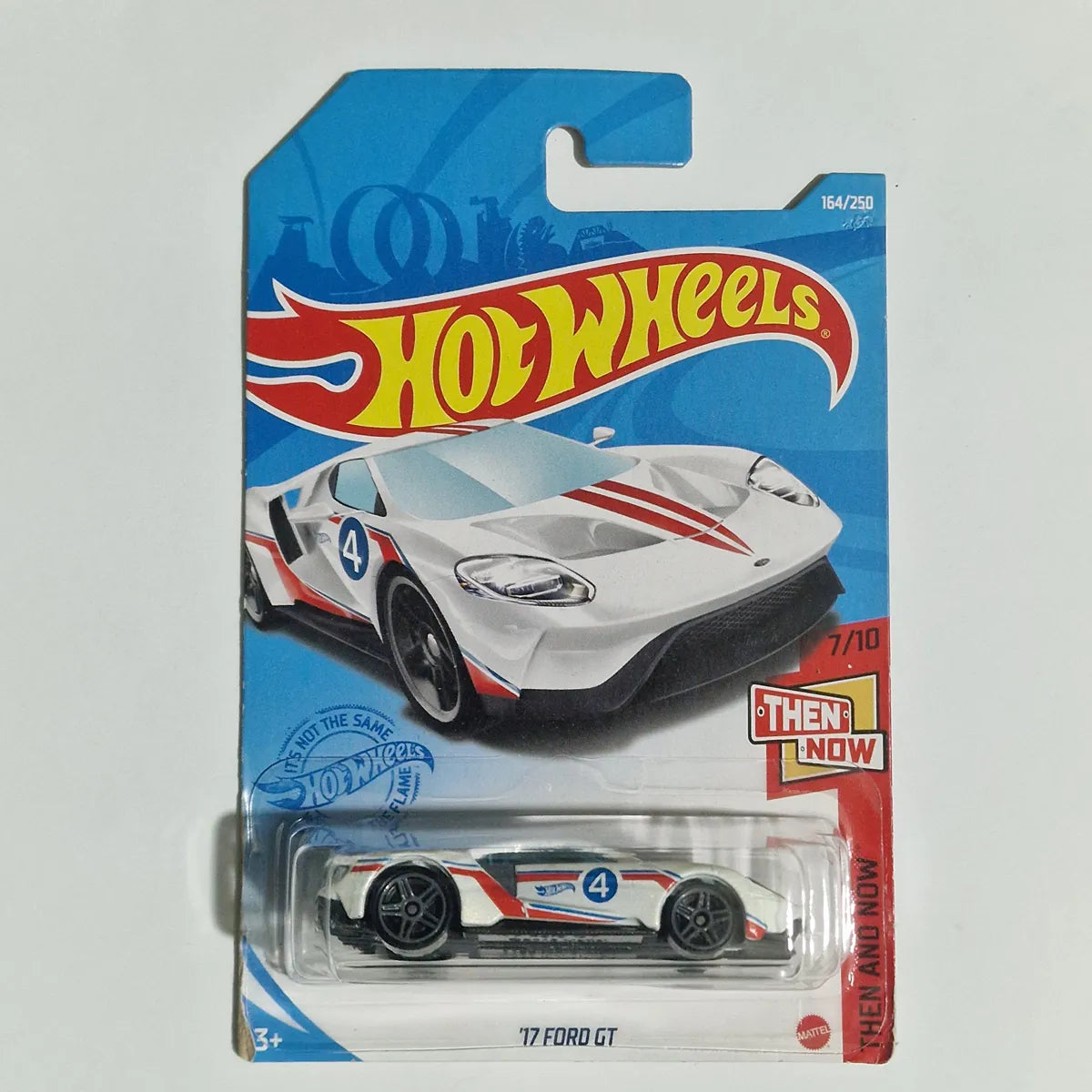 Hot Wheels 17 Ford GT White old