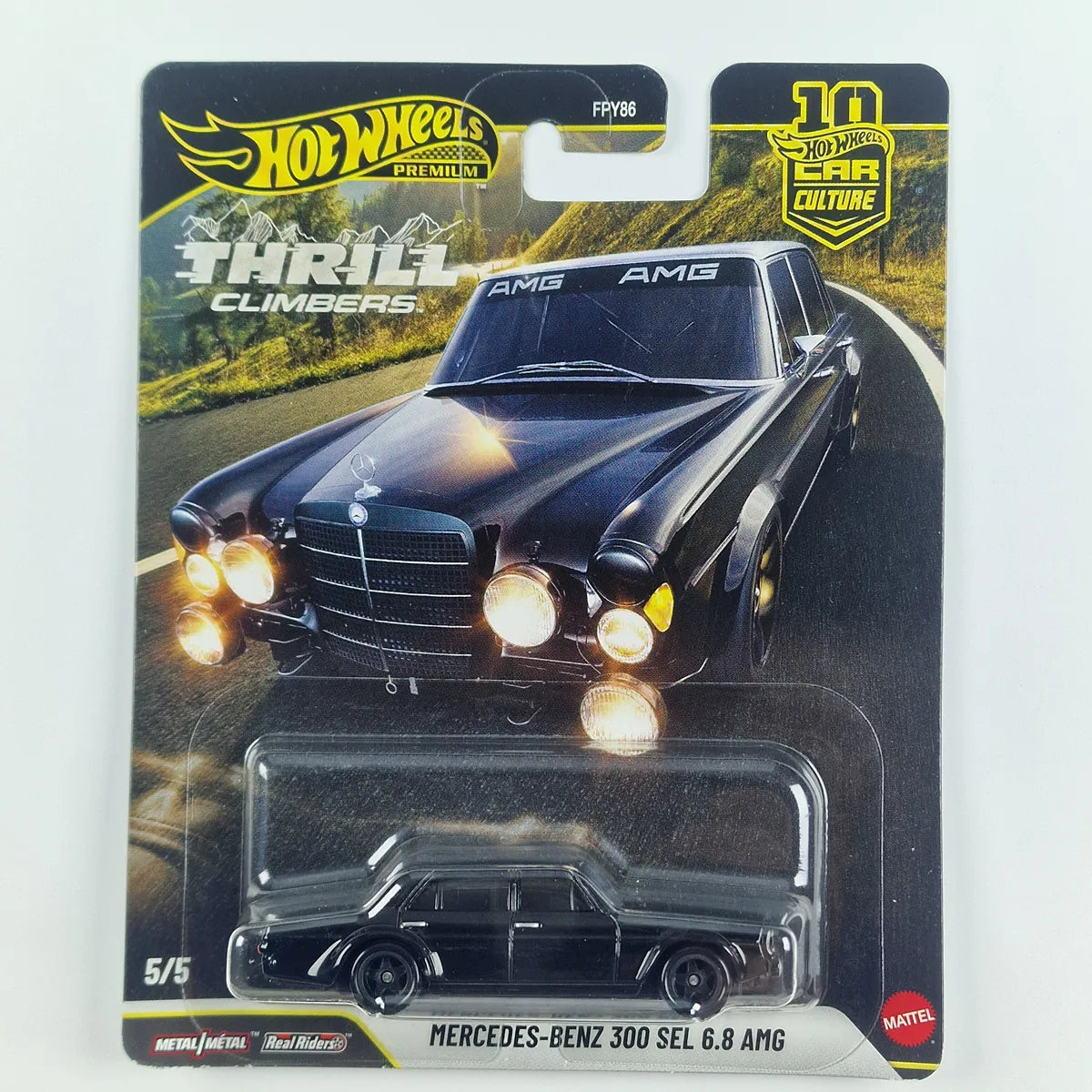 Hot Wheels Premium Mercedes-Benz 300 SEL 6.8 AMG Black