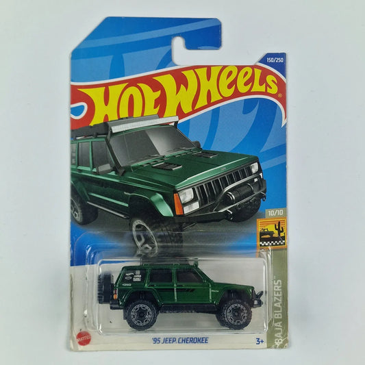 Hot Wheels 95 Jeep Cherokee Green