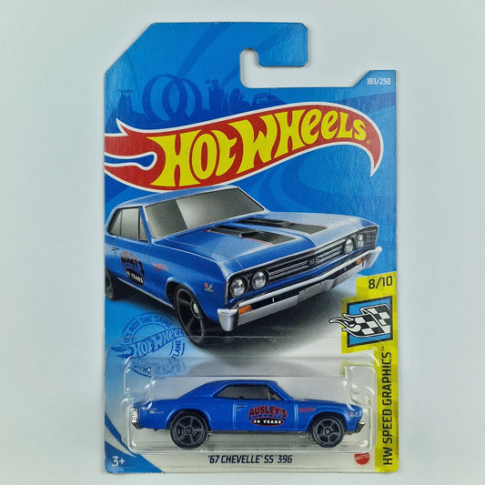 Hot Wheels 67 Chevelle SS 396 Blue