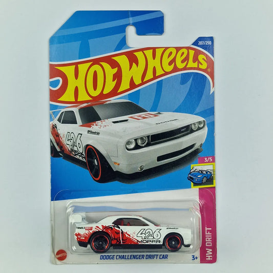 Hot Wheels Dodge Challenger Drift Car White
