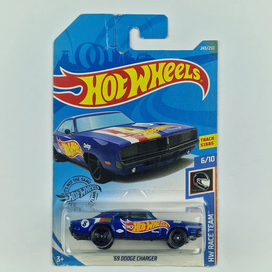 Hot Wheels 69 Dodge Charger Blue