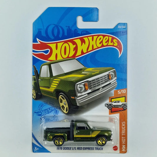 Hot Wheels 1978 Dodge LI'L Red Express Truck Green