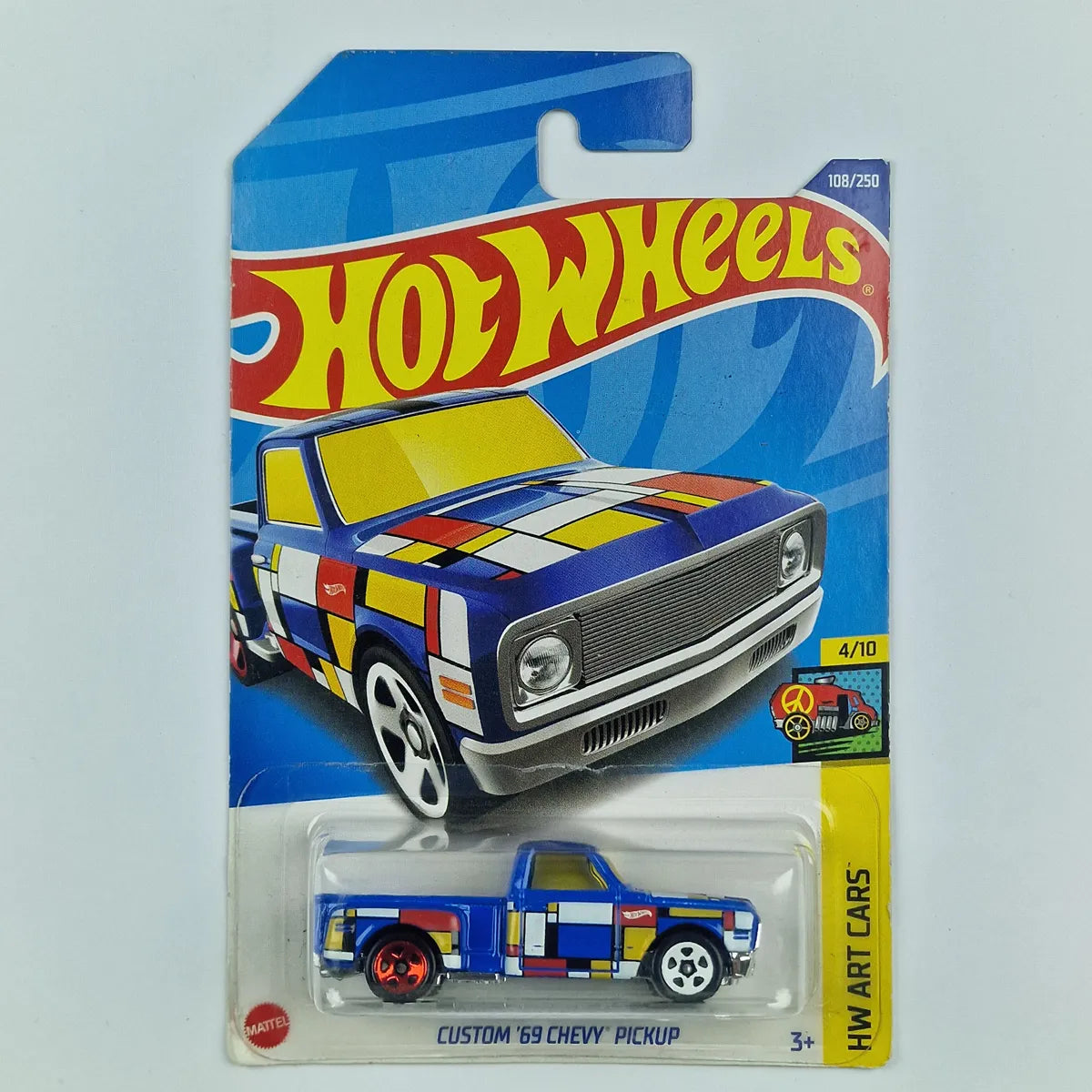 Hot Wheels Custom 69 Chevy Pickup Blue