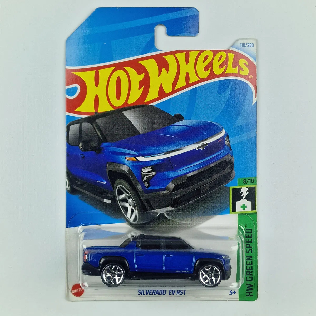 Hot Wheels Silverado EV RST Blue