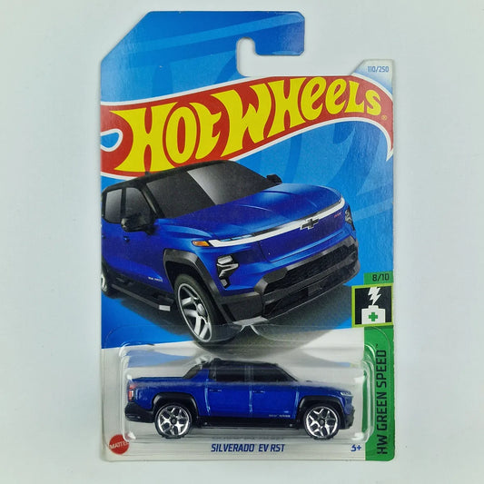 Hot Wheels Silverado EV RST Blue