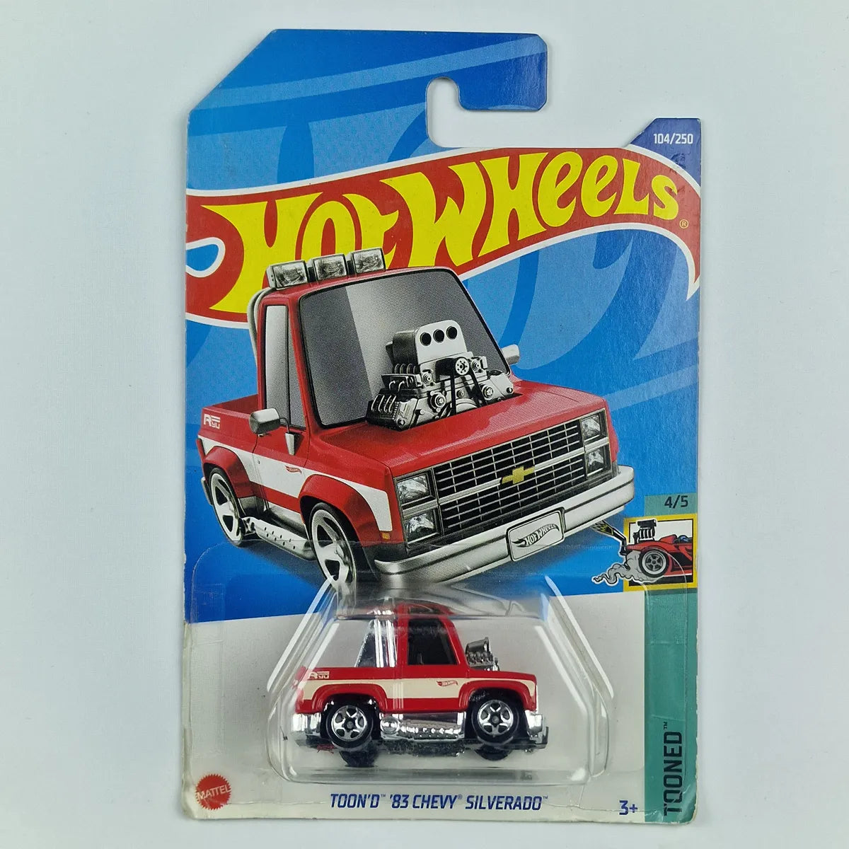 Hot Wheels Toon'D 83 Chevy Silverado Red