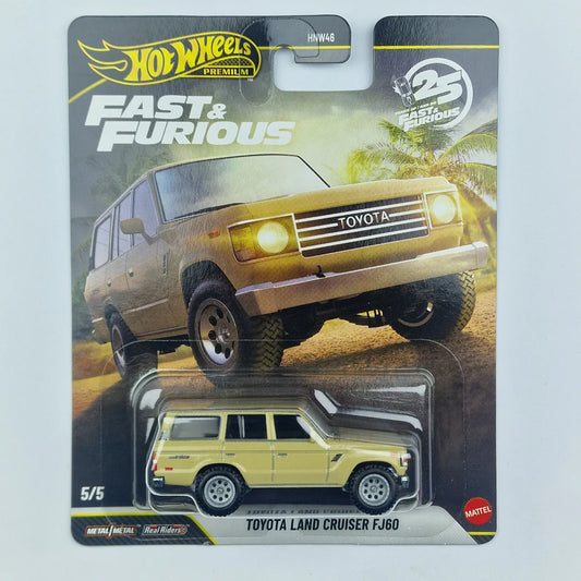 Hot Wheels Premium Toyota Land Cruiser FJ60 Yellow