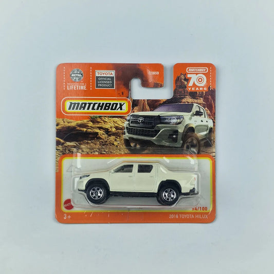 MatchBox 2018 Toyota Hilux Off White