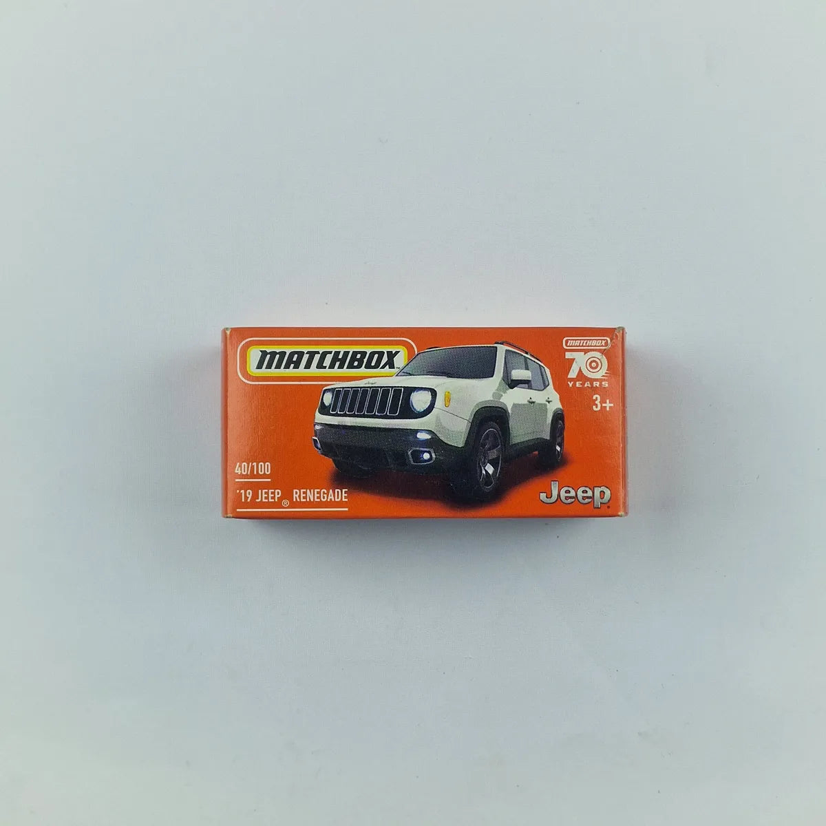 MatchBox 19 Jeep Renegade White Box