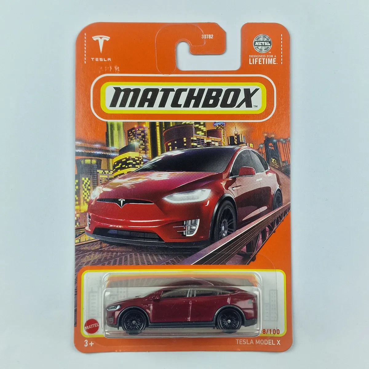 MatchBox Tesla Model X Red