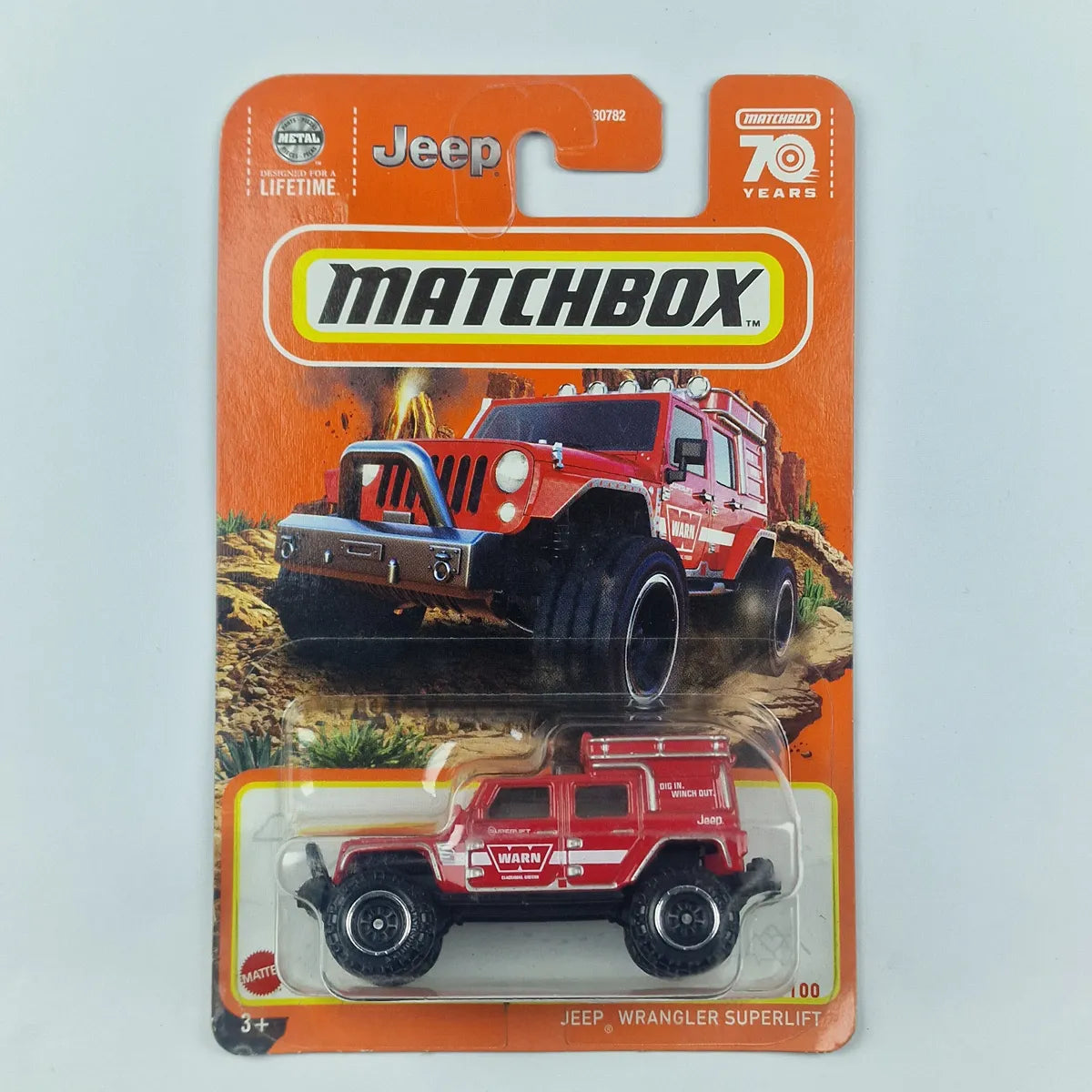 MatchBox Jeep Wrangler Superlift Red