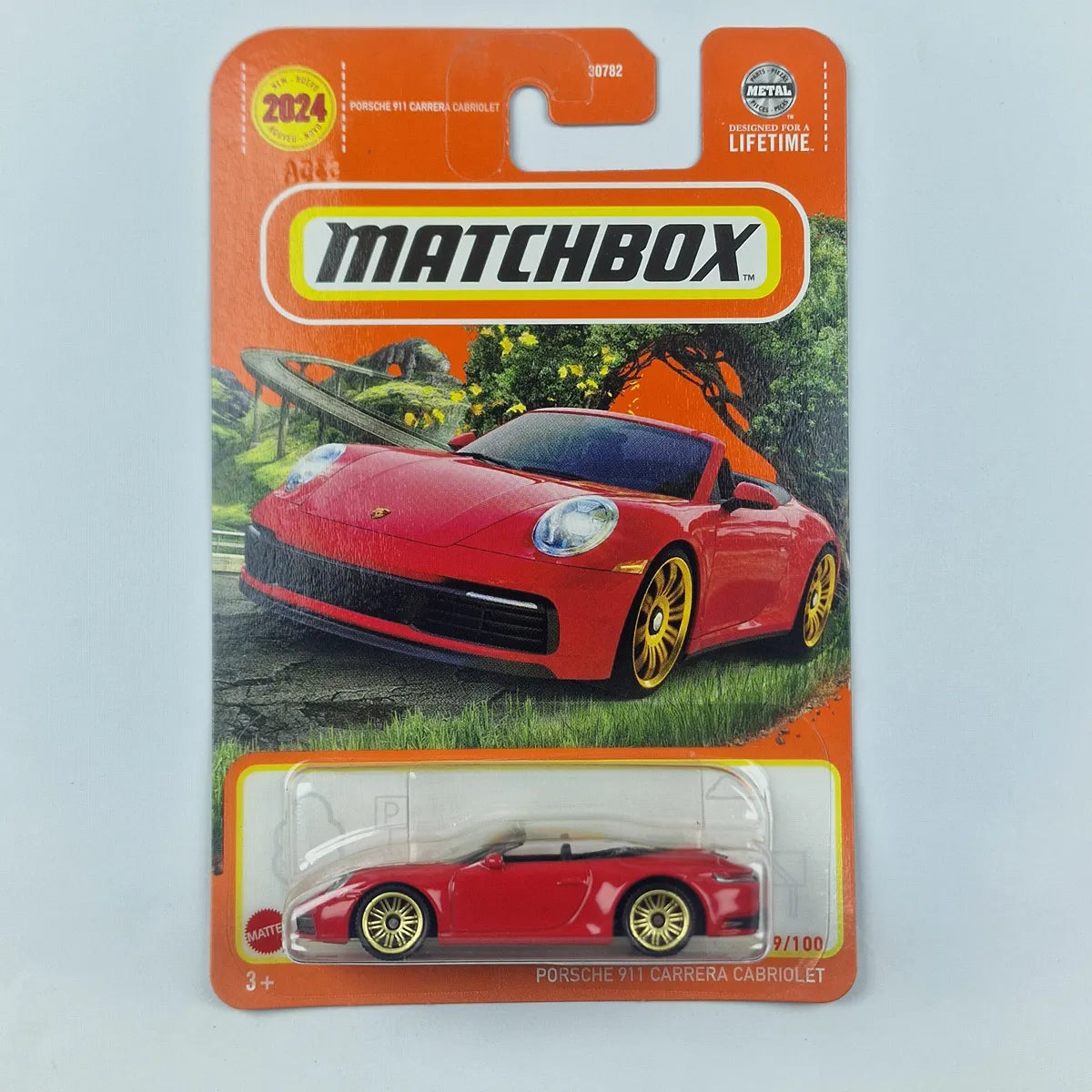 MatchBox Porsche 911 Carrera Cabriolet Red