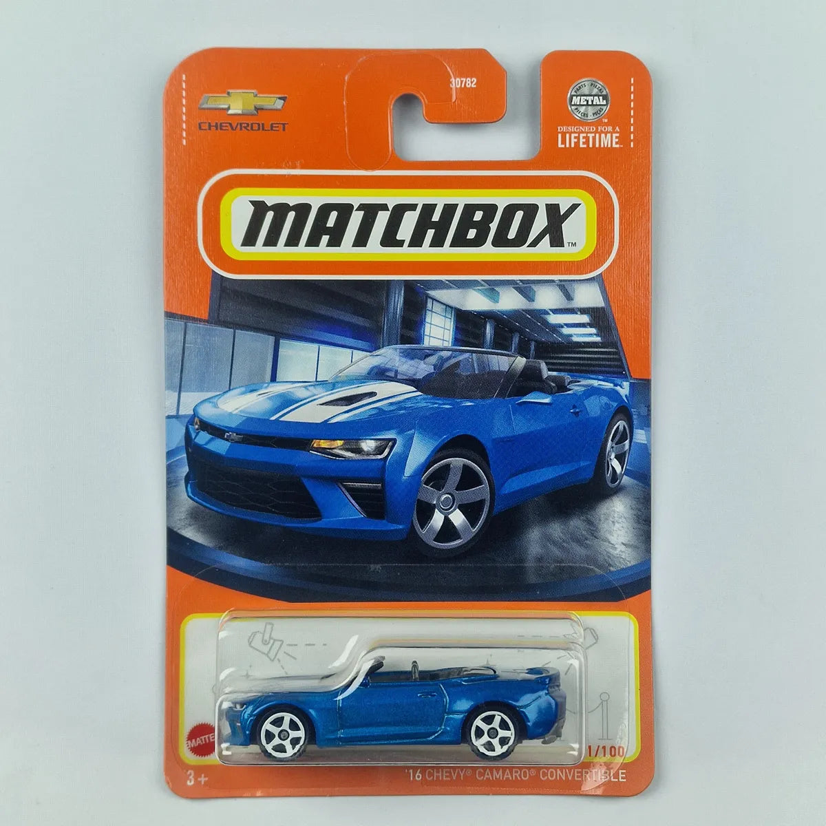 MatchBox 16 Chevy Camaro Convertible Blue