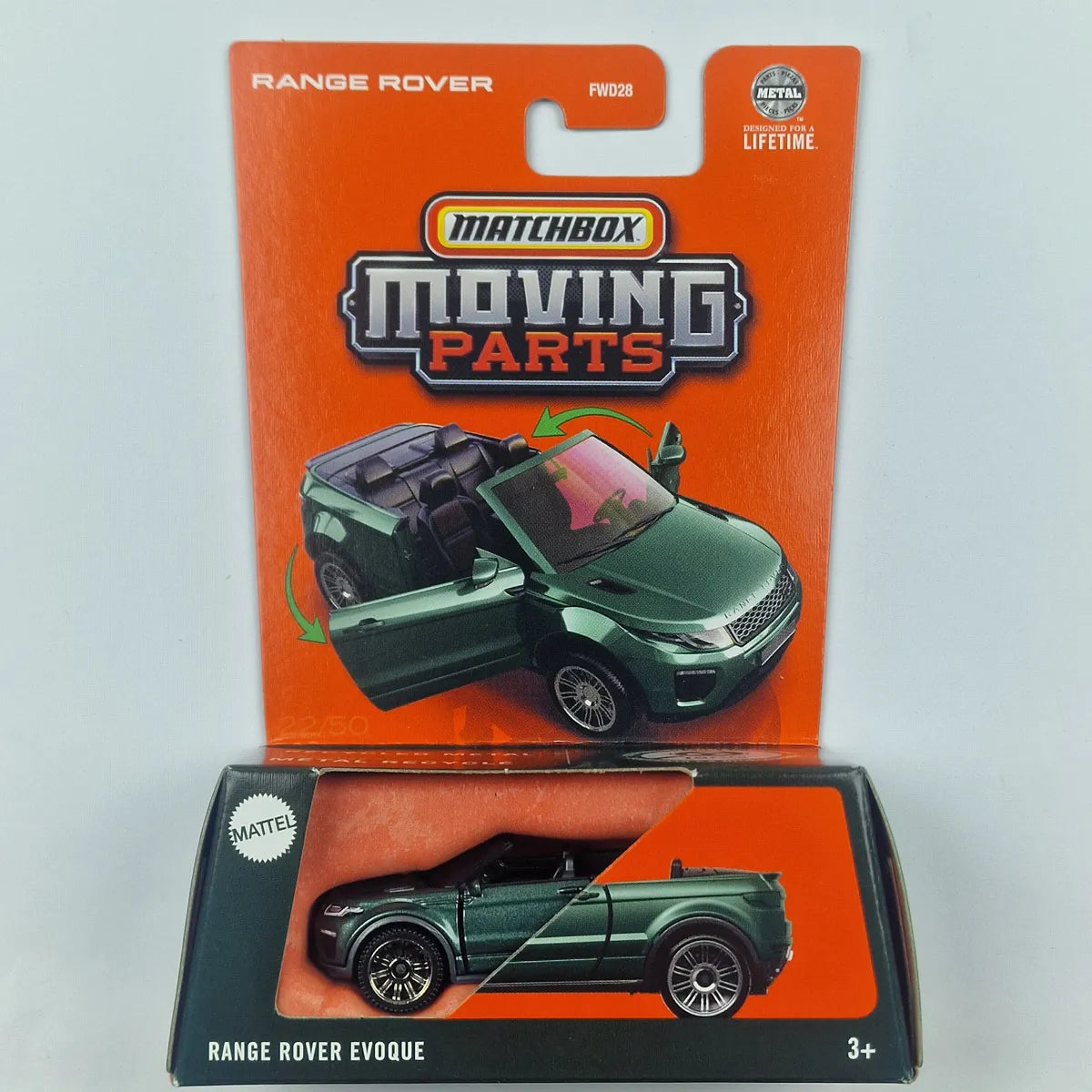 MatchBox Moving Parts Range Rover Evoque Green