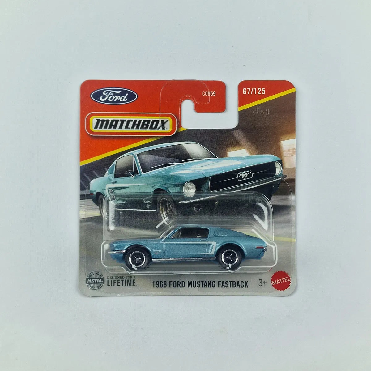 MatchBox 1968 Ford Mustang Fastback Short Card