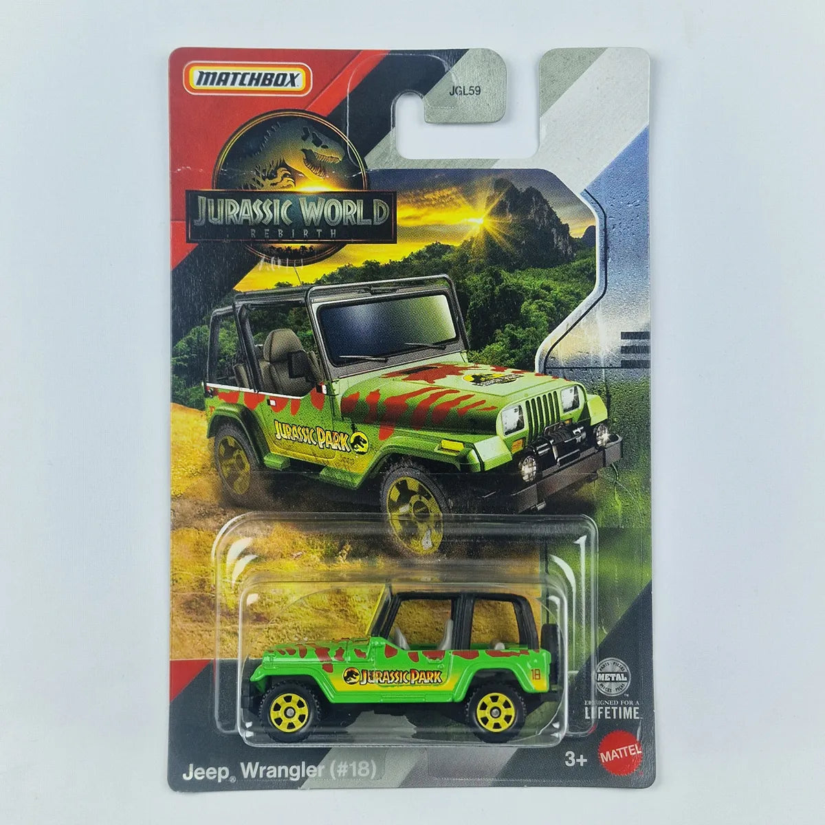 MatchBox Jeep Wrangler Jurassic Green
