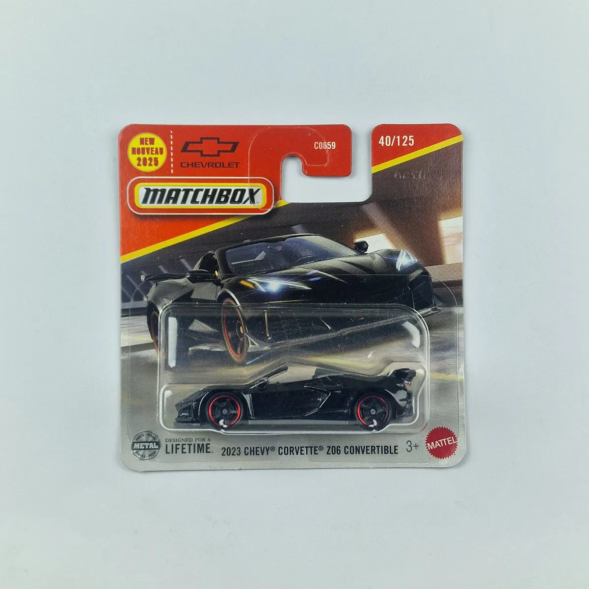 MatchBox 2023 Chevy Corvette Z06 Convertible Black