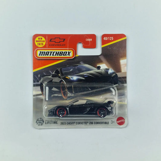 MatchBox 2023 Chevy Corvette Z06 Convertible Black
